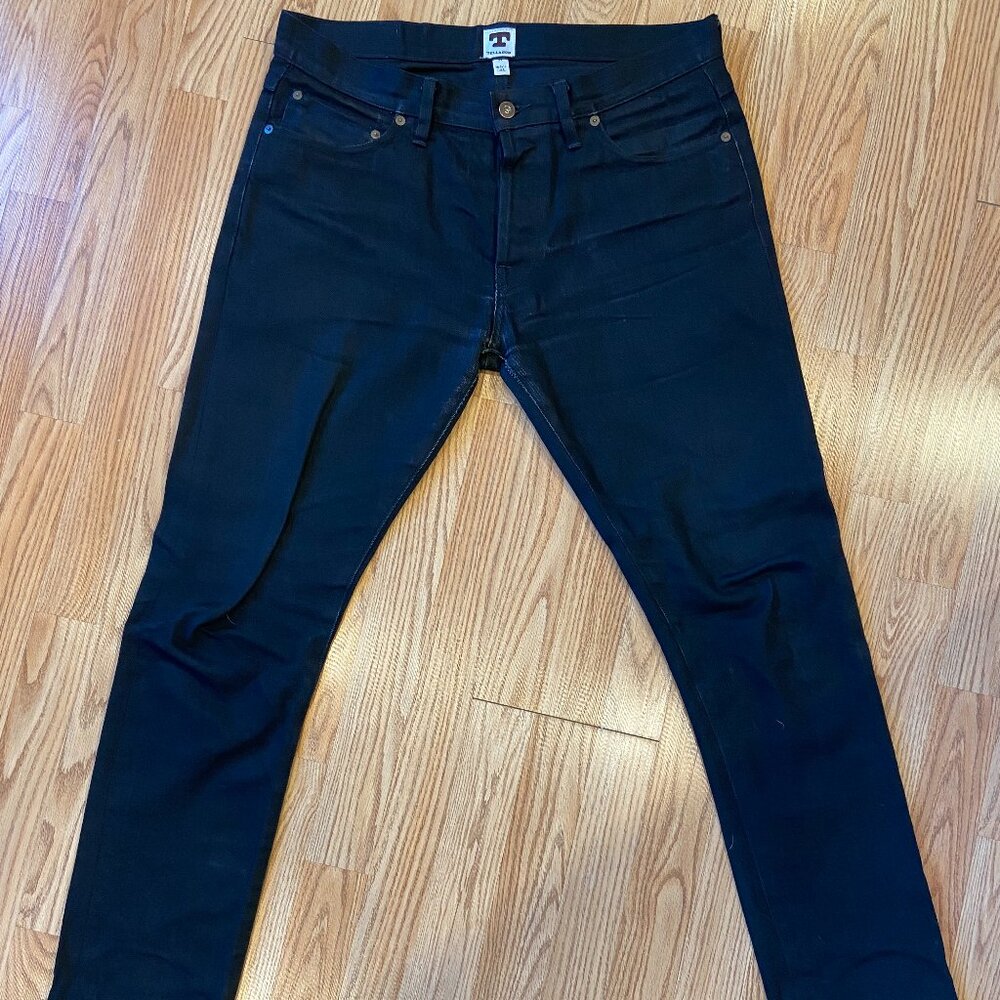 Tellason Gustave 13.5oz black selvedge denim (34W)